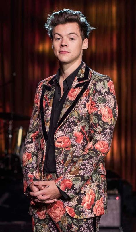 harry styles gucci suit floral|Harry Styles Gucci bear.